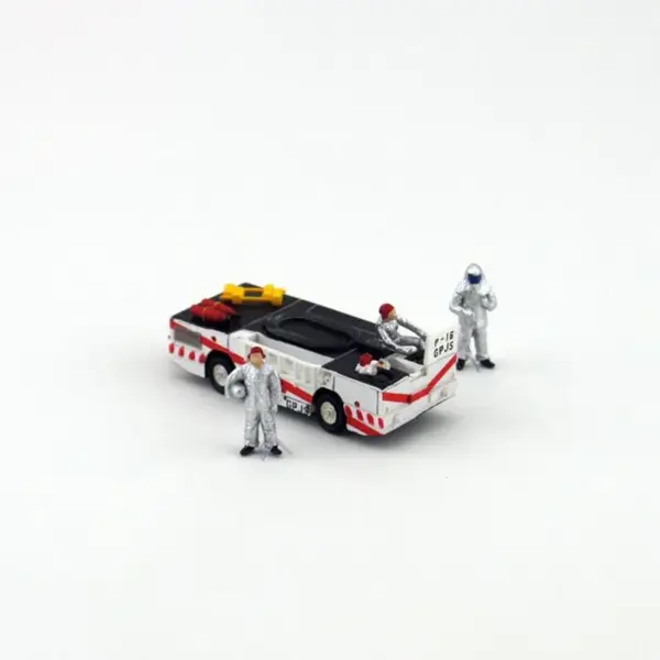 1/72 USA Navy Deck Crew & Fire Truck Model - Image 5