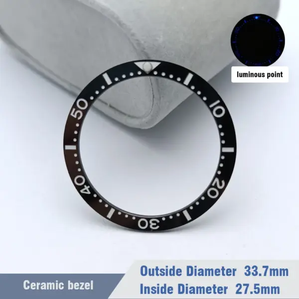 Ceramic Diver Watch Bezels 33.7mm x 27.5mm Replacement - Image 7