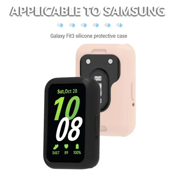 Full Coverage Silicone Case for Samsung Galaxy Fit 3 Watch - Image 3