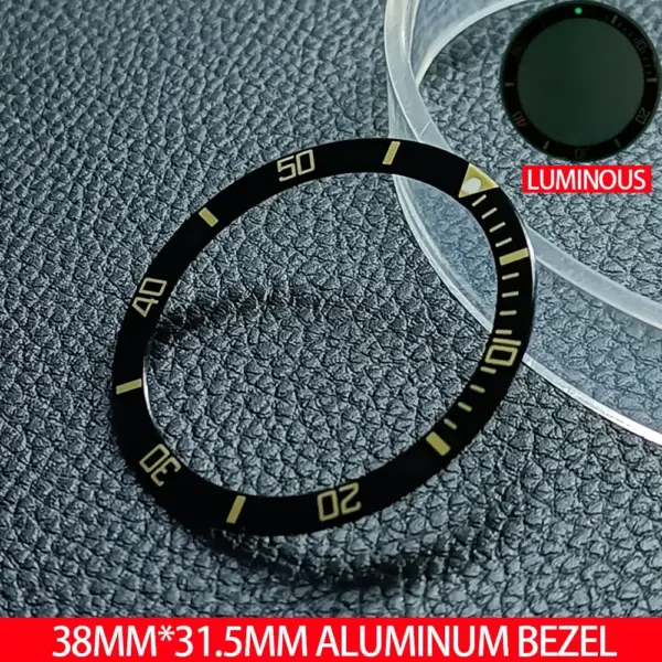 38mm Green Luminous Ceramic Watch Bezel Insert - Image 8