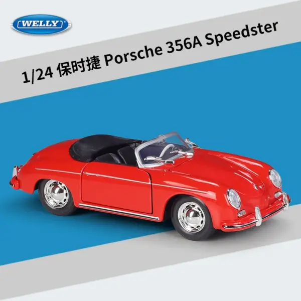 Welly 1:24 Porsche 356A Diecast Model - Image 8