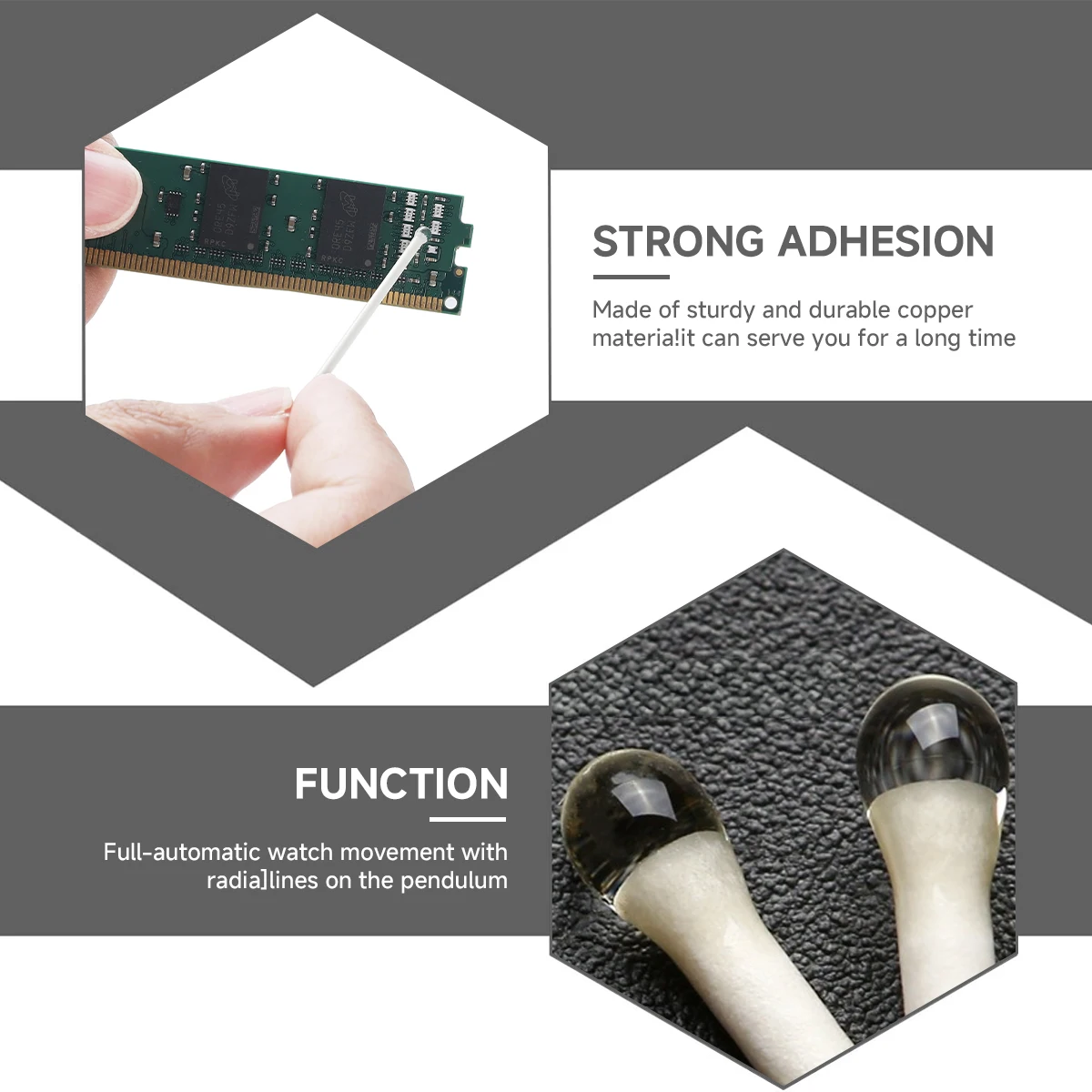 10PCS Watch Cleaning Swab Set for Watchmakers 6 10PCS Watch Cleaning Swab Set for Watchmakers - Image 6