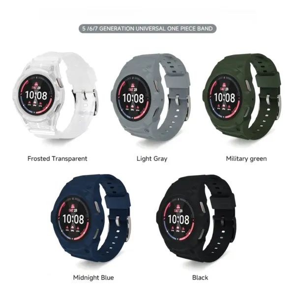 Silicone Strap and PC Case for Samsung Galaxy Watch 7/6 - Image 2