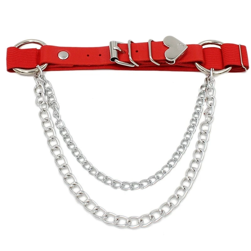 Women’s Heart-Shaped Leg Chain Garter 6 Women’s Heart-Shaped Leg Chain Garter - Image 6