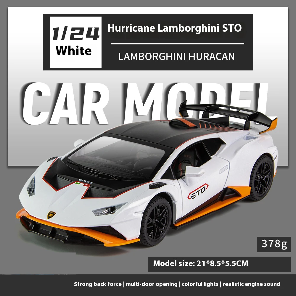 1:24 Lamborghini Huracan STO Diecast Model 11 1:24 Lamborghini Huracan STO Diecast Model - Image 11