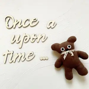Wooden Once Upon a Time Wall Stickers 6 S697782624d0f4a1a9c15d4f22b81623aT