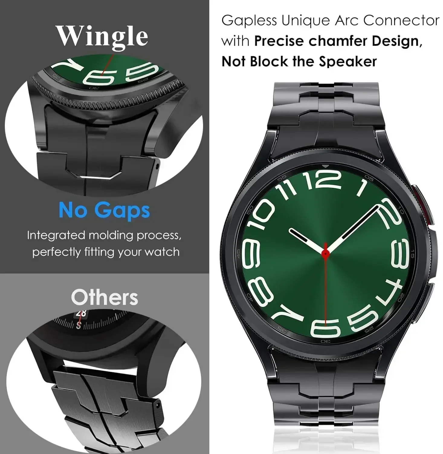 Stainless Steel Band for Samsung Galaxy Watch 4/5/6 2 Stainless Steel Band for Samsung Galaxy Watch 4/5/6 - Image 2