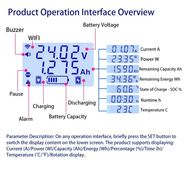 XY-BT11 Battery Capacity Tester for Accurate Charge Monitoring - Image 4