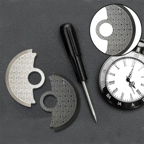 Wave Pattern Metal Patch for NH35 4R35 Watches - Image 4