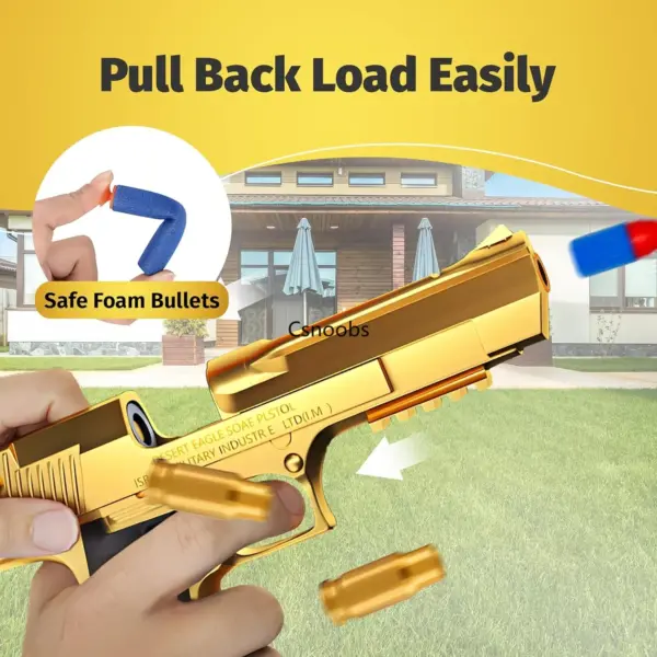 Desert Eagle Shell Ejecting Toy Gun - Image 2