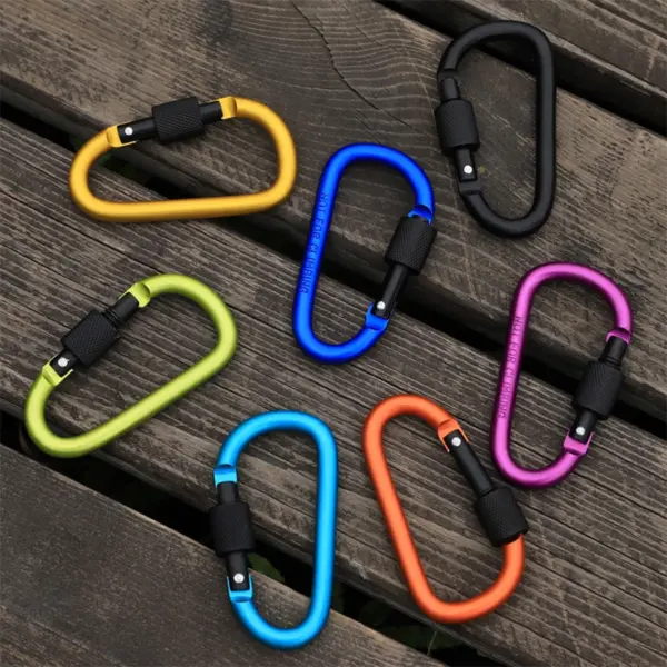 D Shape Carabiner with Locking Clasp - Image 5
