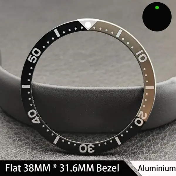38mm Green Luminous Ceramic Watch Bezel Insert - Image 7