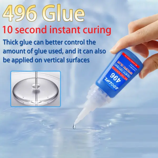 LOOLIFIL 496 Super Glue for Wood Metal Glass - Image 2