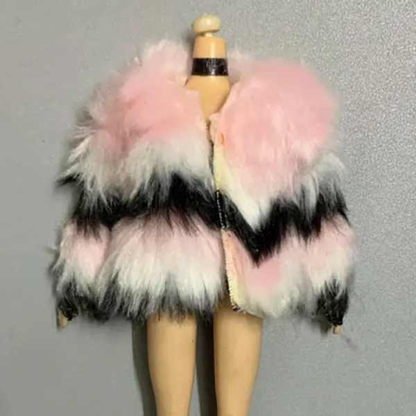 Doll Clothes Fur Top Coat for 11.5-inch Dolls - Image 37