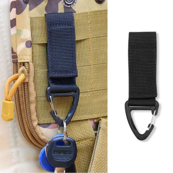 Outdoor Retractable Keychain with Hook Tool - Image 11