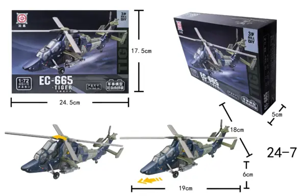 Military Aircraft and Tank Building Block Set - Image 5