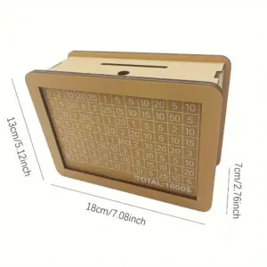 Wooden Cash Savings Box with Currency Target 17 S6b7a8d41bef44e5fbeae0a0f9106e69bv