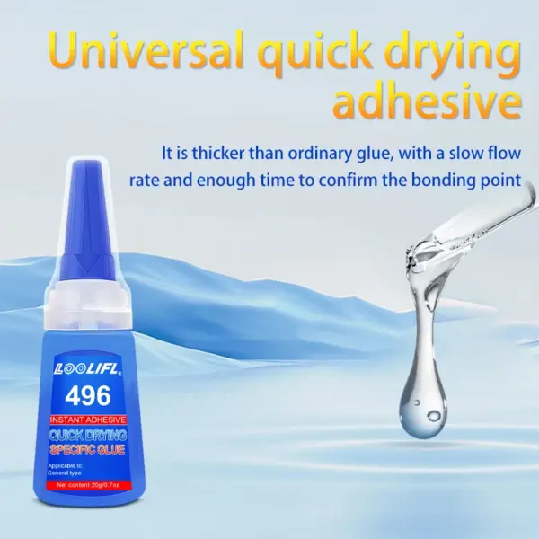 LOOLIFIL 496 Super Glue for Wood Metal Glass - Image 4