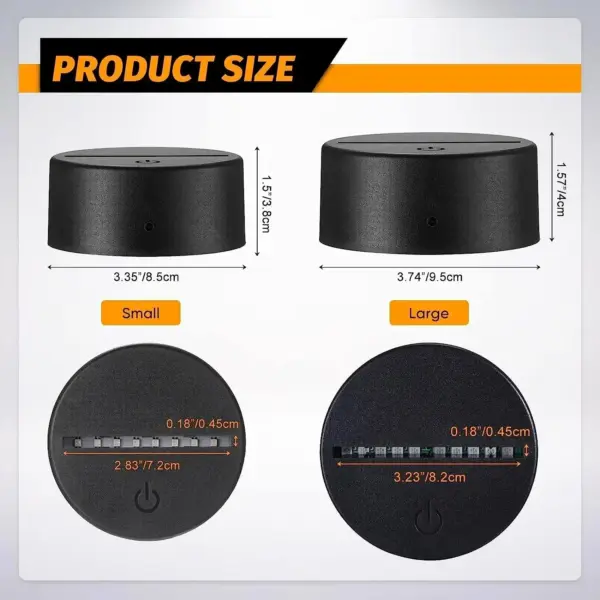 16-Color 3D LED Lamp Base for Atmosphere - Image 4