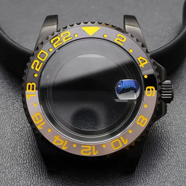 GMT 40.5MM Bidirectional Sapphire Watch Case for NH34 NH35 - Image 30