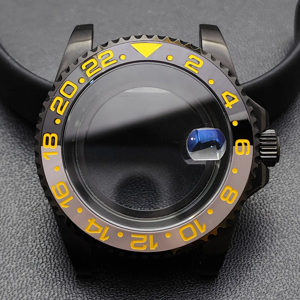 GMT 40.5mm Bidirectional Sapphire Watch Case for NH34/NH35 30 GMT 40.5mm Bidirectional Sapphire Watch Case for NH34/NH35 - Image 30