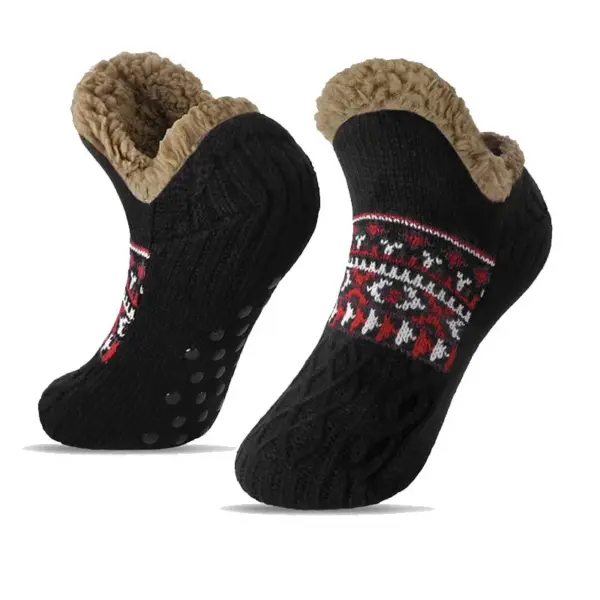 Thermal Fleece-Lined Floor Socks for Women and Men - Image 7