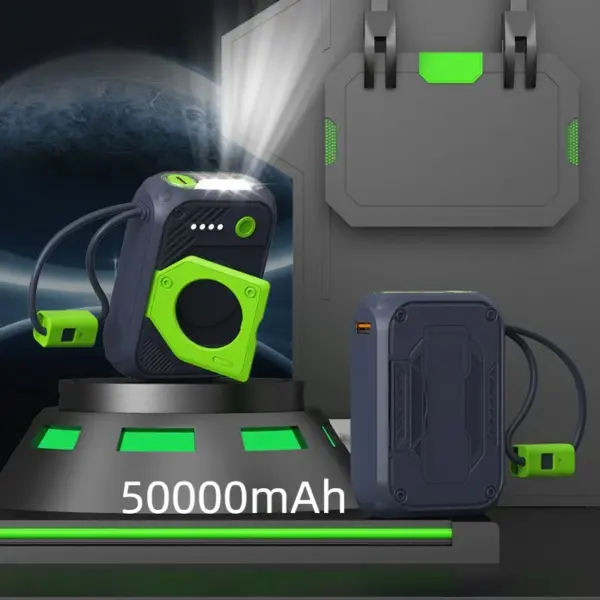 Large Capacity Mini Power Bank 30000mAh with Cables - Image 7