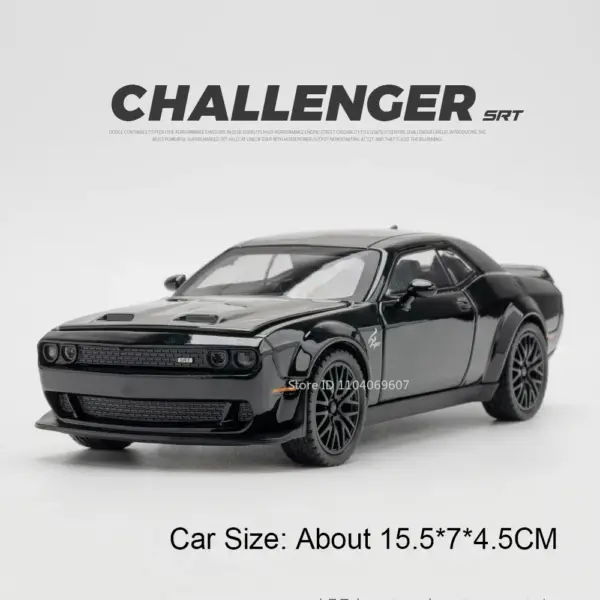 1:32 Scale Hellcat Alloy Diecast Model Car with Sound - Image 13