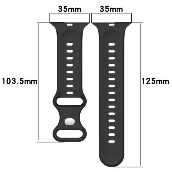 Silicone Sport Loop Strap for Apple Watch Series 10-2 - Image 6