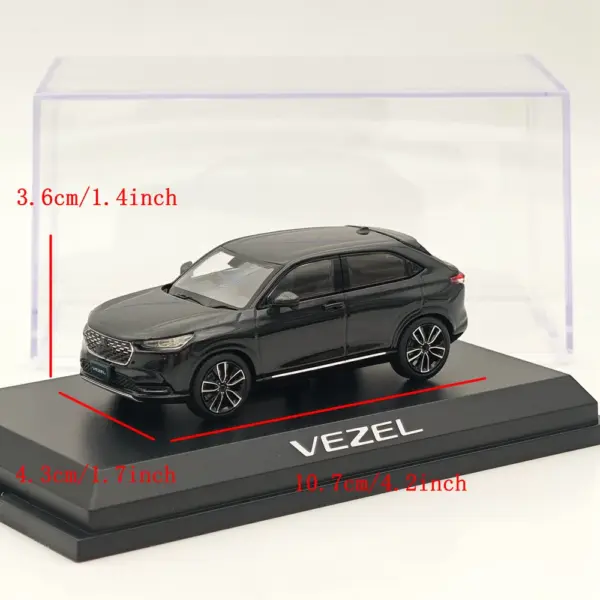 1/43 VEZEL Crystal Black Diecast Model Car - Image 6