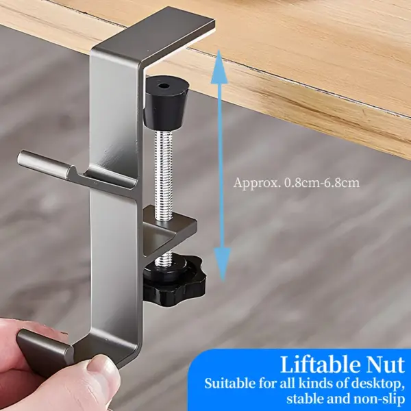 Adjustable Desk Edge Hook for Gaming and Office - Image 3