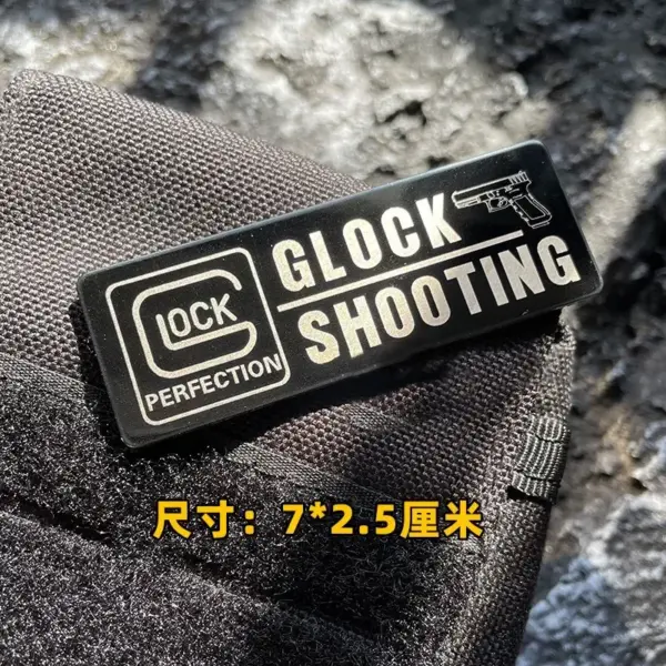 GLOCK Metal T-34 Morale Patch Hook & Loop Badge - Image 6
