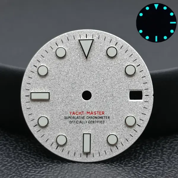NH34/NH35 Caliber Watch Dial with Blue-Green Luminous Finish - Image 32
