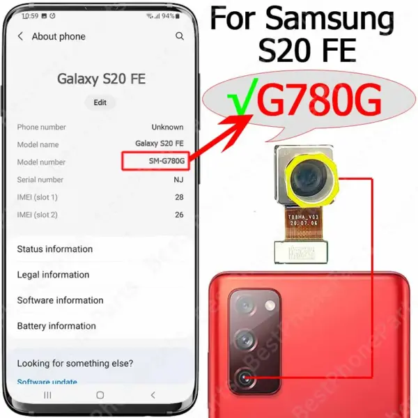 Samsung Galaxy S20 FE Rear Camera Module G780F G780G G781B - Image 13