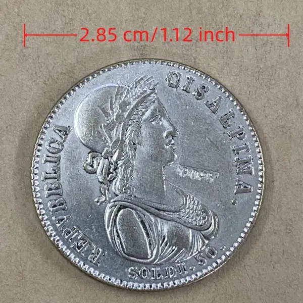Replica 1801 Cisalpine Republic Silver Coin - Image 4