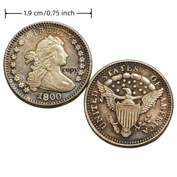 Replica Set of 10 Antique US Dimes 1796-1807 - Image 5