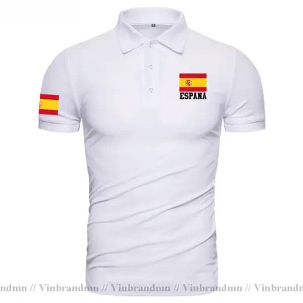 Spain Flag Polo Shirt for Men - Image 9