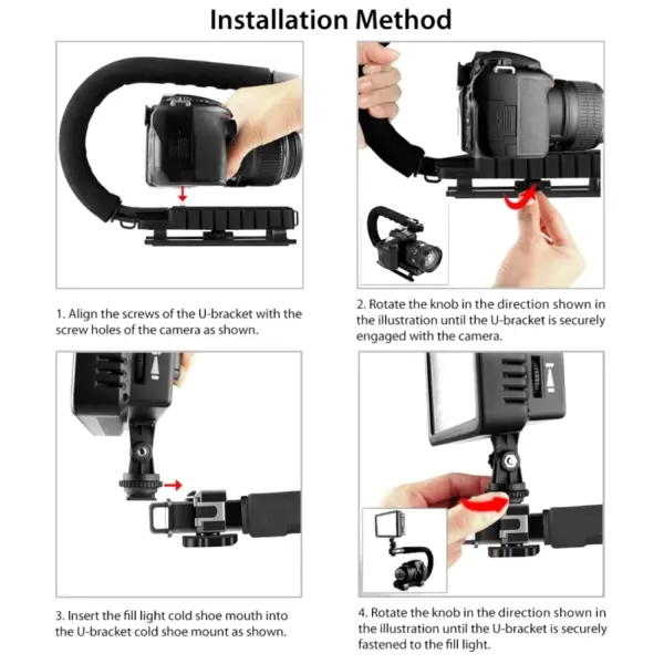 PULUZ C-Shape Camera Stabilizer Handle - Image 5