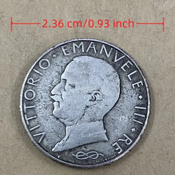 Replica 1938 Italy 5 Lire Coin Set - Image 4