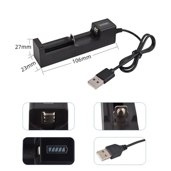 18650 Battery Charger with Dual Slots - Image 4