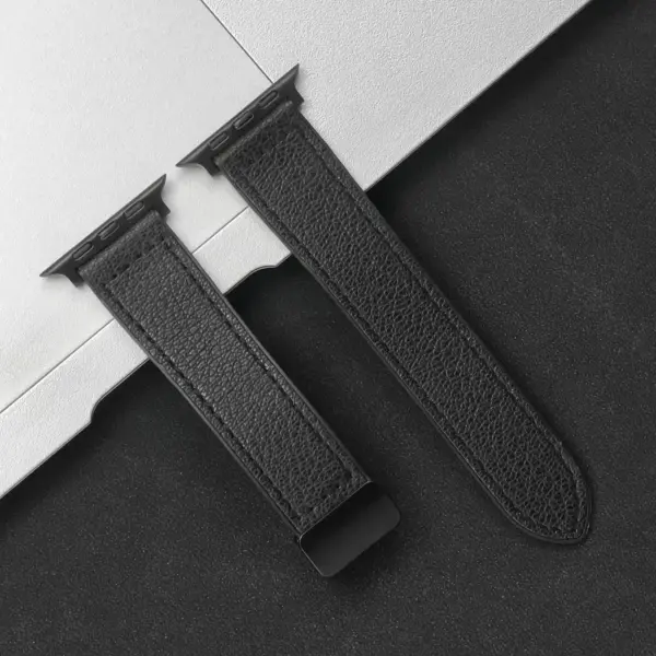 Silicone Leather Strap for Apple Watch 44mm/49mm - Image 17