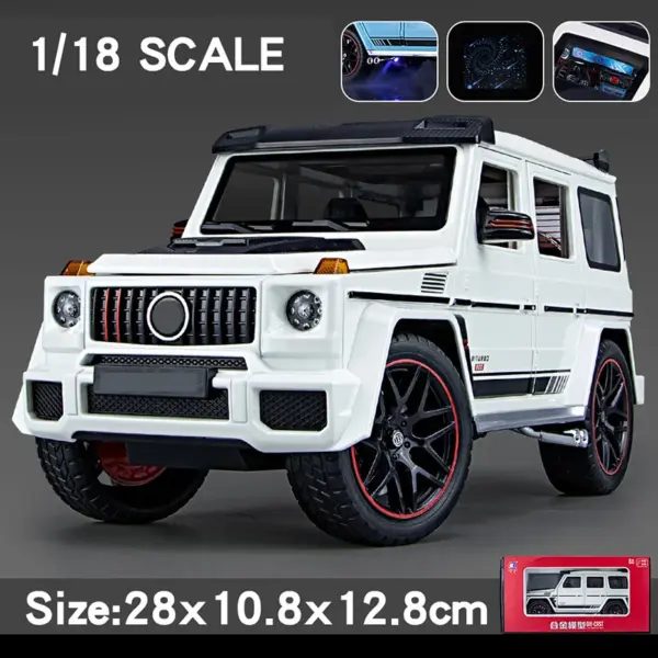 1:18 Maisto Mercedes-Benz G800 Off-Road SUV Model - Image 9