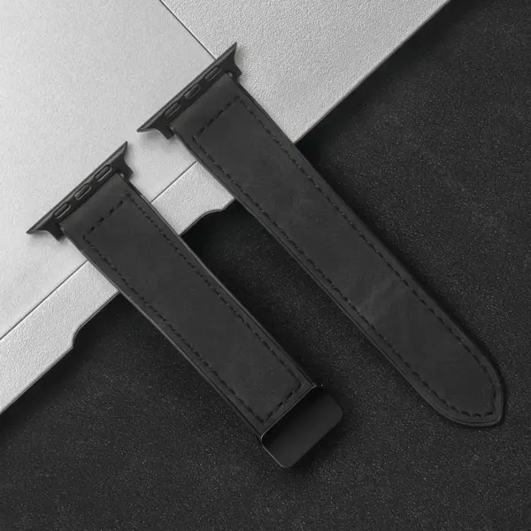 Silicone Leather Strap for Apple Watch 44mm/49mm - Image 10