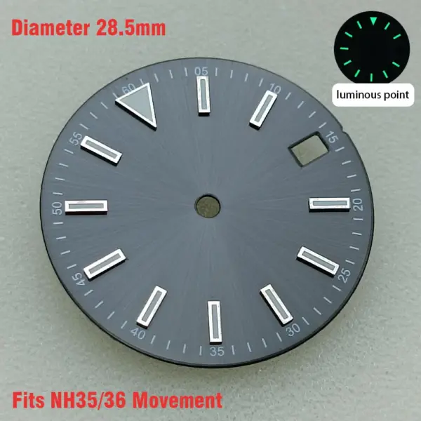 28.5mm Luminous Watch Dial for NH35/NH36/8215/2836 - Image 27