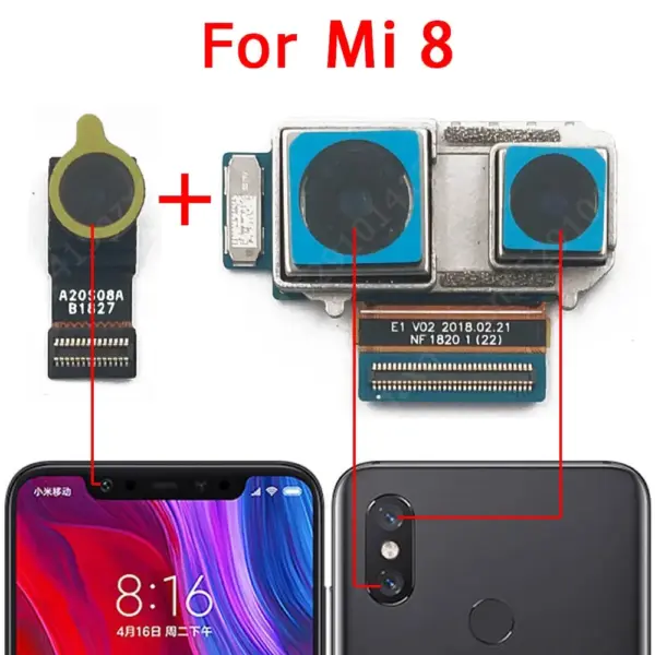 Xiaomi Mi 8 Lite Rear Front Camera Module Replacement - Image 3