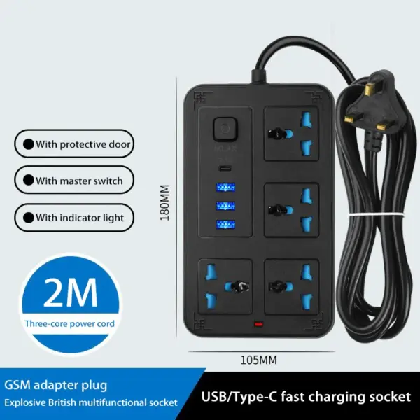 Xiaomi Universal Power Strip EU US UK Plug 2500W - Image 6