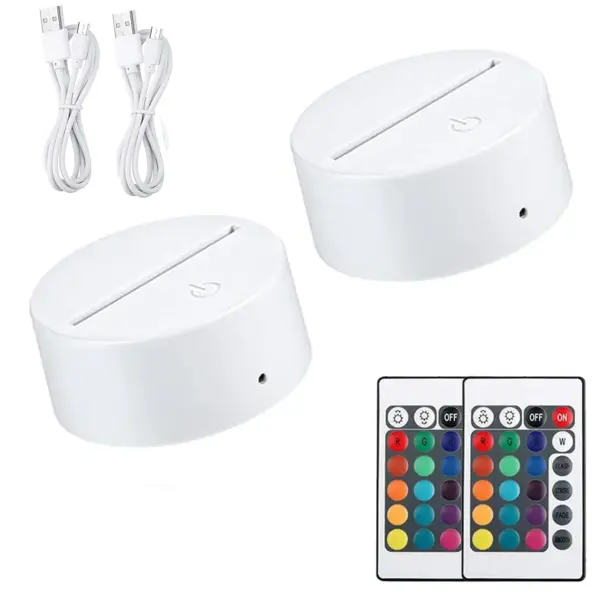 16-Color 3D LED Lamp Base for Atmosphere - Image 7