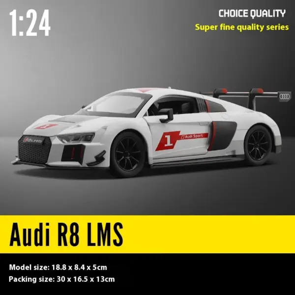 1:24 Audi R8 LMS WASA Metal Diecast Model Car - Image 15
