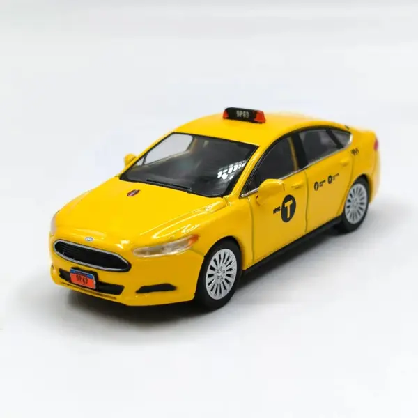 596 1/64 Scale Alloy Model Taxi Car - Image 6