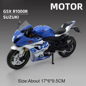 1:12 Scale Suzuki GSX-R1000R Motorcycle Model 19 S6f89084d9e1245ee924462634fa5ea579